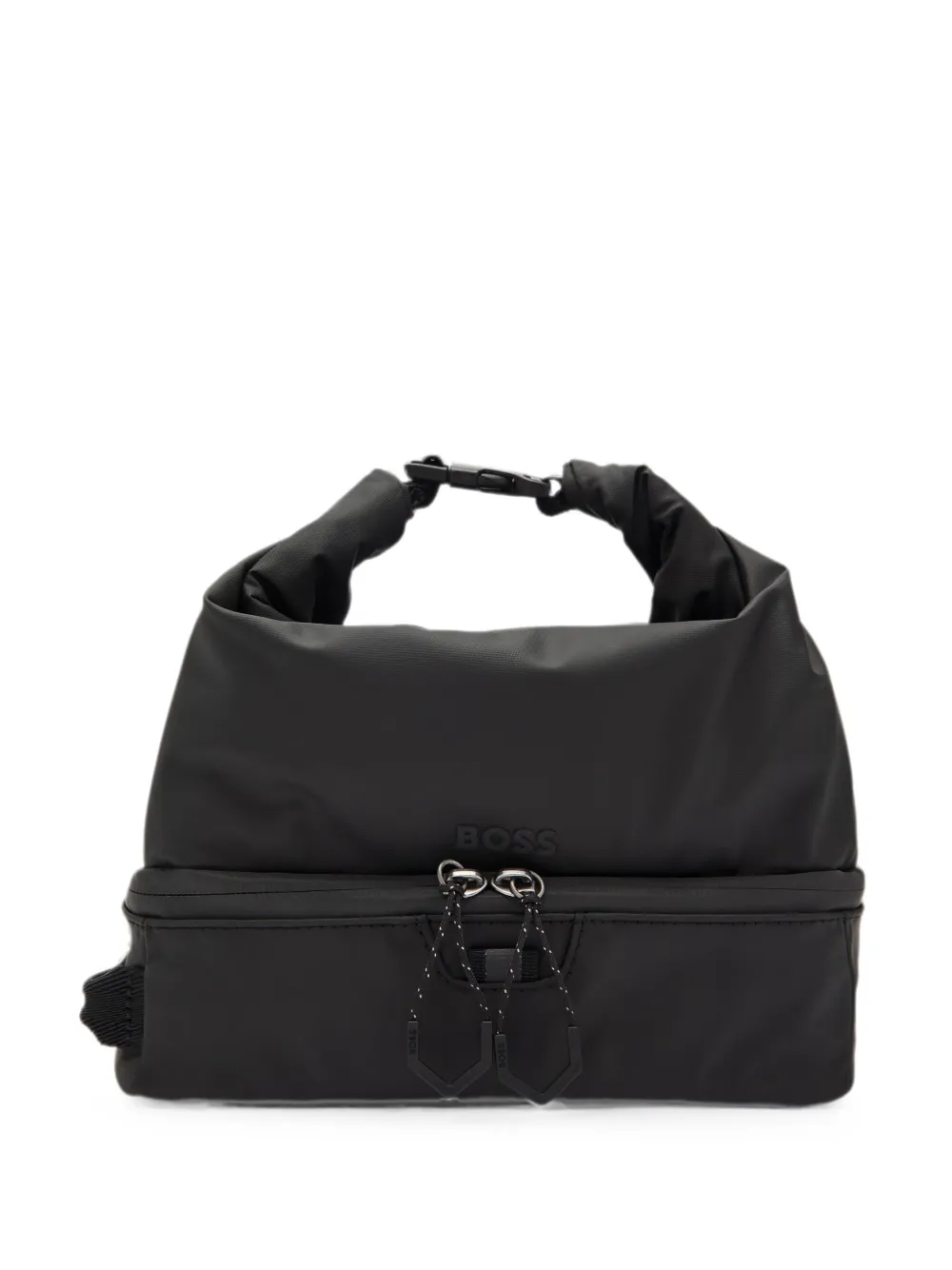 BOSS otebuckle-fastening logo-print tote bag - Nero