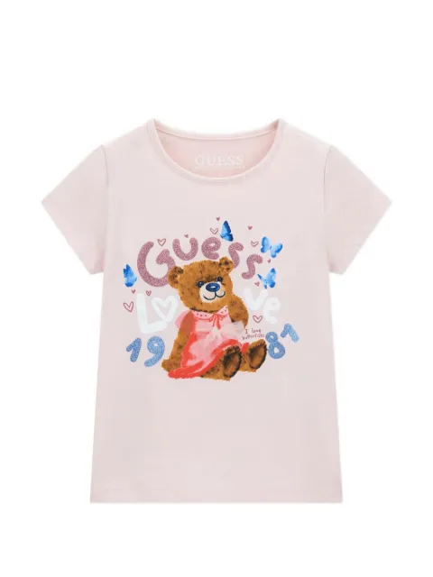 guess kids teddy-bear T-shirt