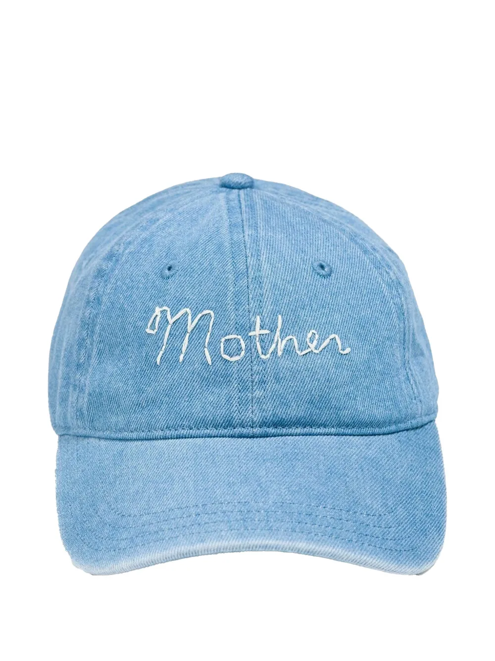 MOTHER Hats Off embroidered denim cap - Blu