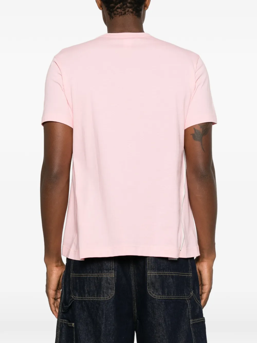 Comme Des Garçons Shirt T-shirt met rits Roze