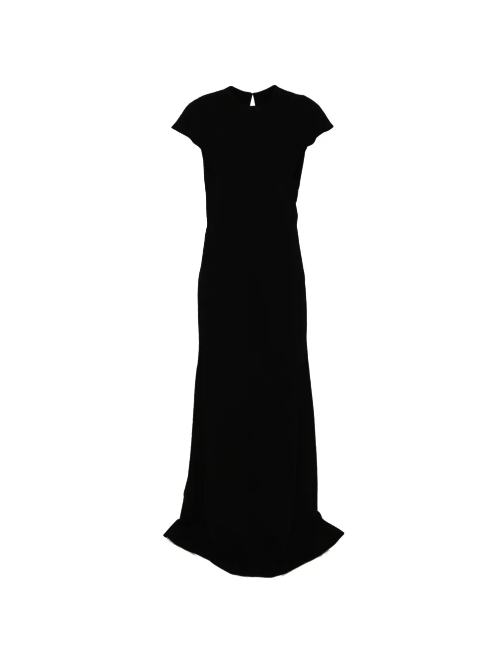 Jil Sander crew neck short-sleeve maxi dress - Schwarz
