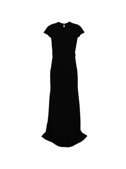 Jil Sander vestido largo con cuello redondo