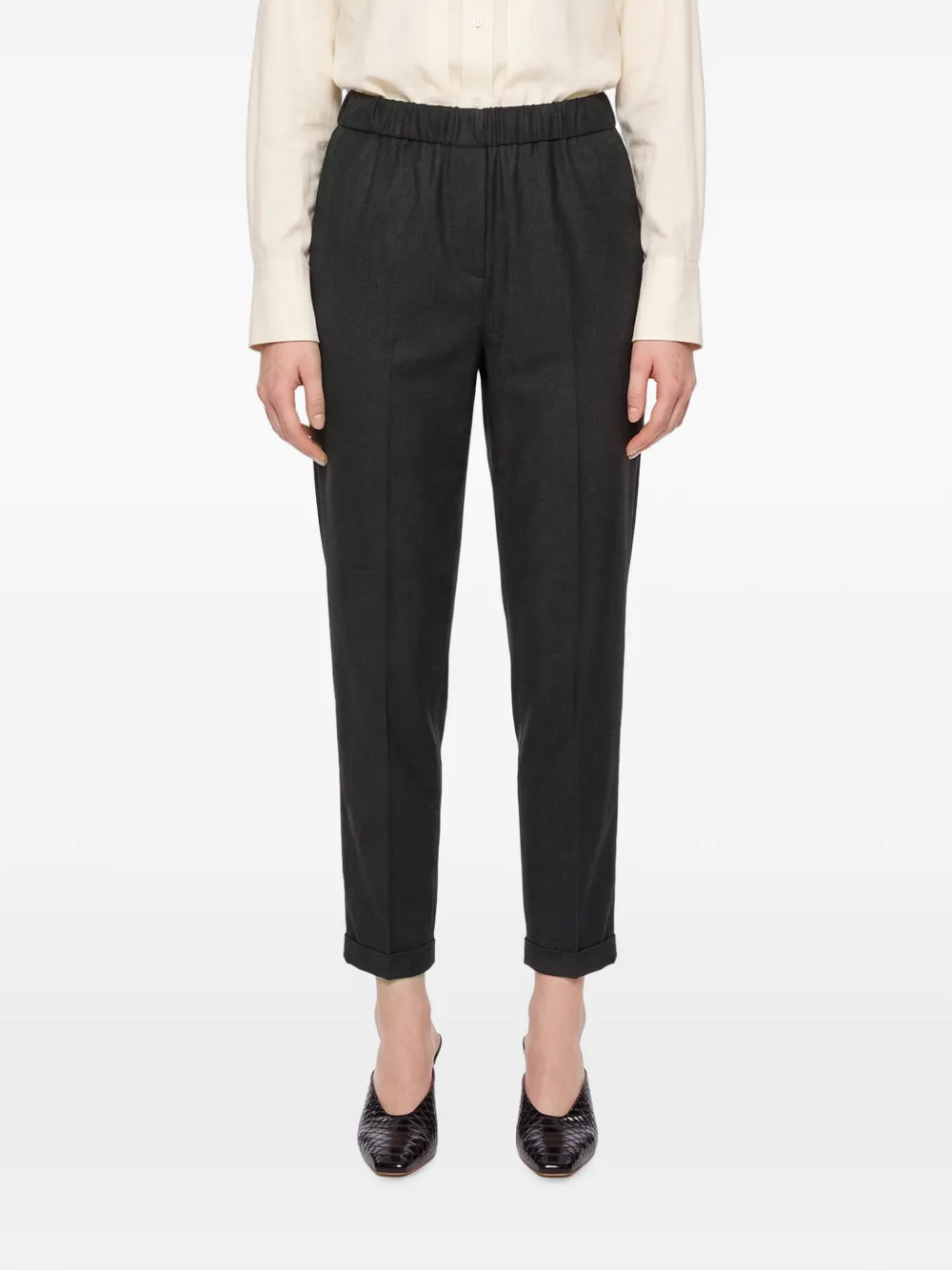 Antonelli elasticated-waistband trousers Grijs