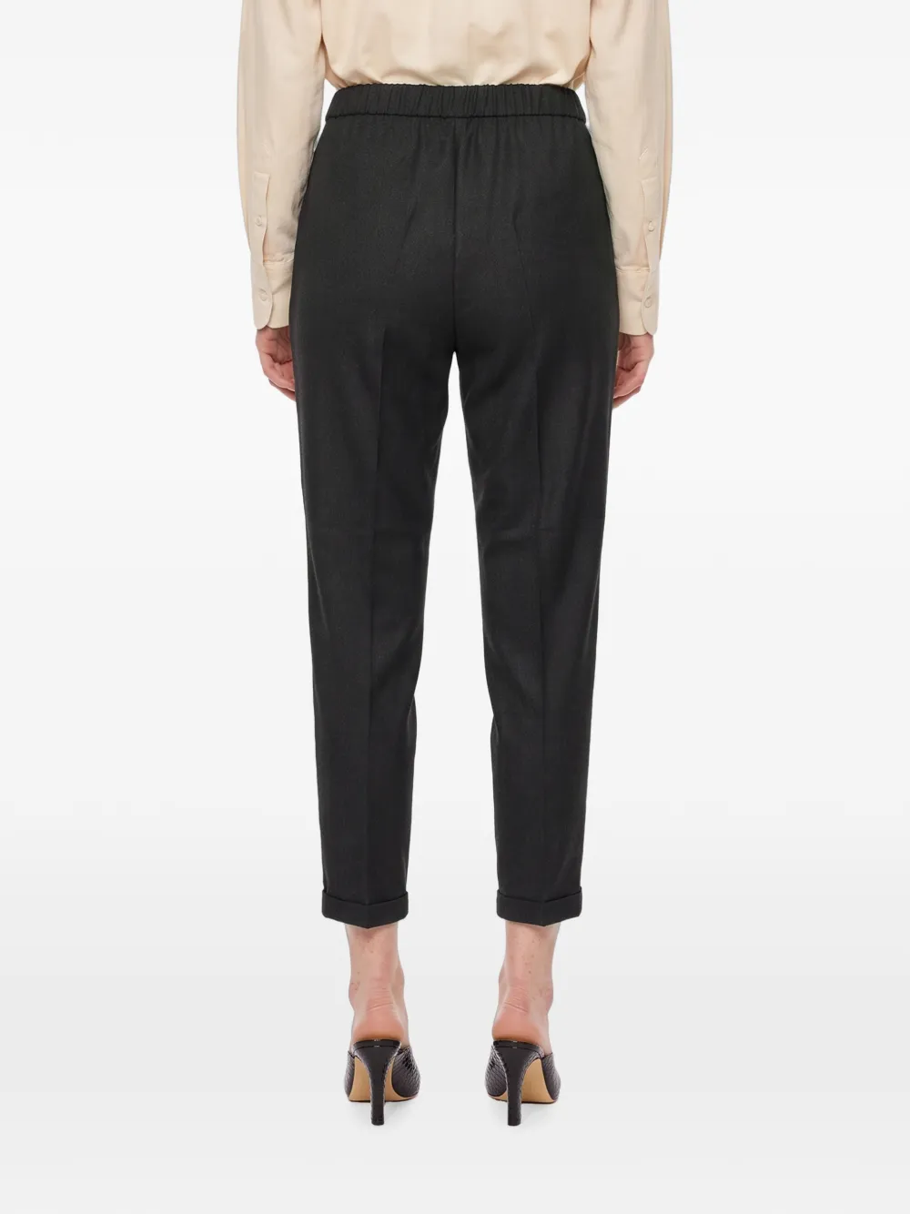 Antonelli elasticated-waistband trousers Grijs