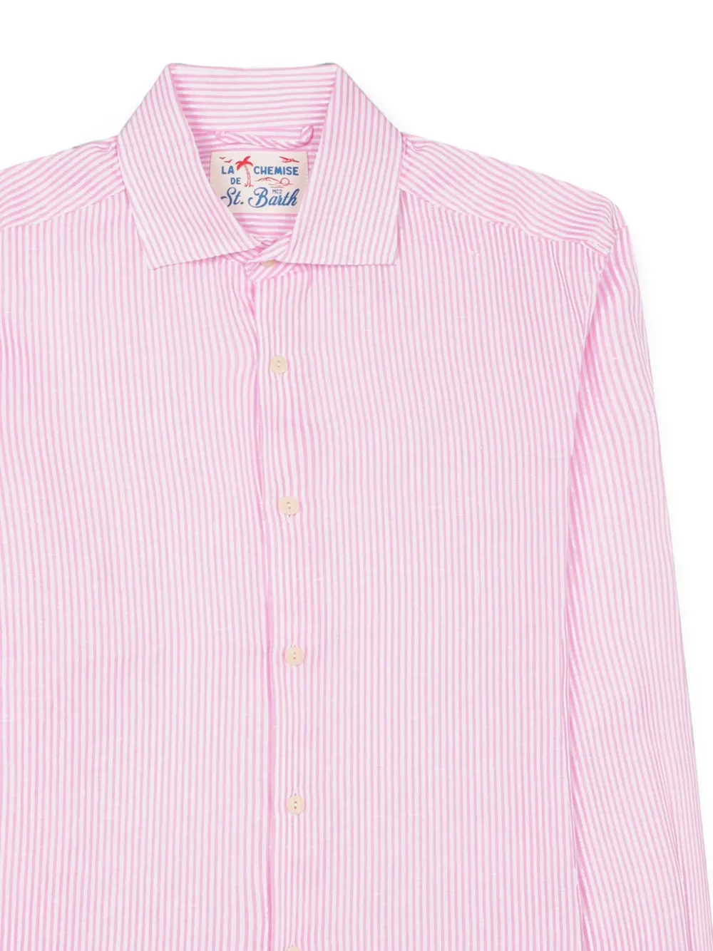 MC2 Saint Barth Pamplona gestreept overhemd Roze