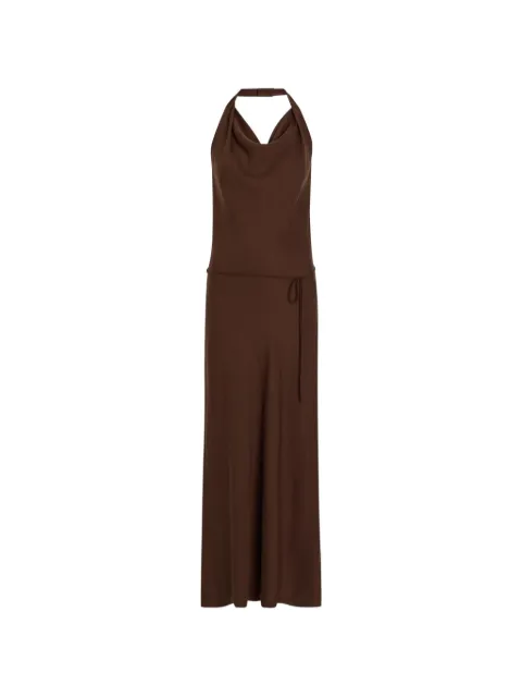 Faithfull robe longue Izaro dos nu à col bénitier