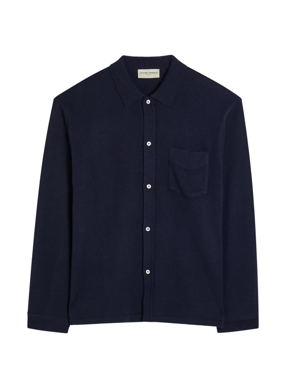 Officine Generale button-up long-sleeve shirt - Blau