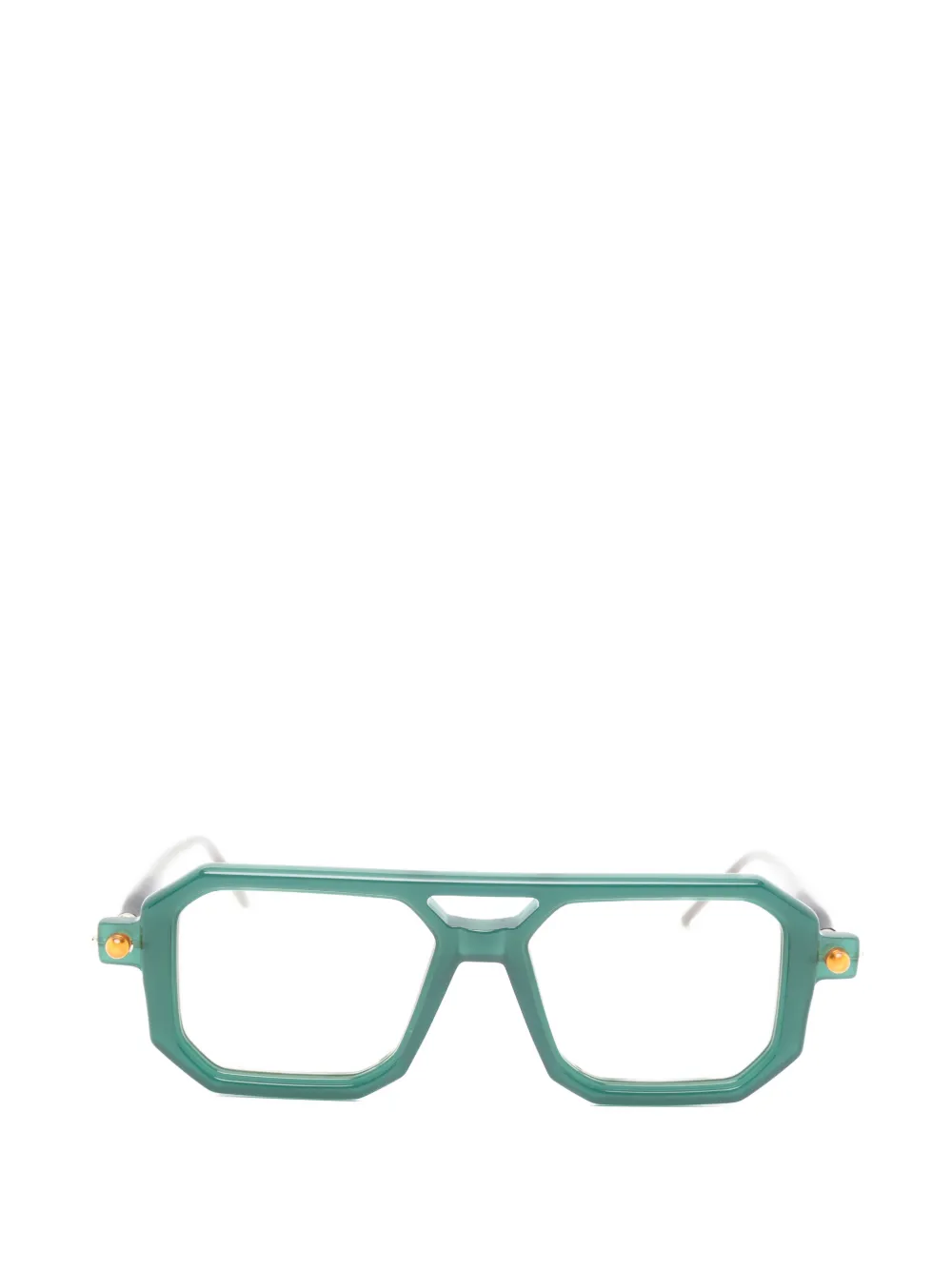 Kuboraum Maske P8 geometric-frame sunglasses - Verde