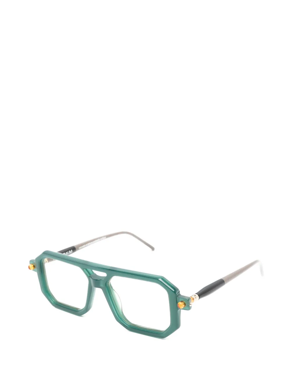 Kuboraum Maske P8 zonnebril met geometrisch montuur Groen