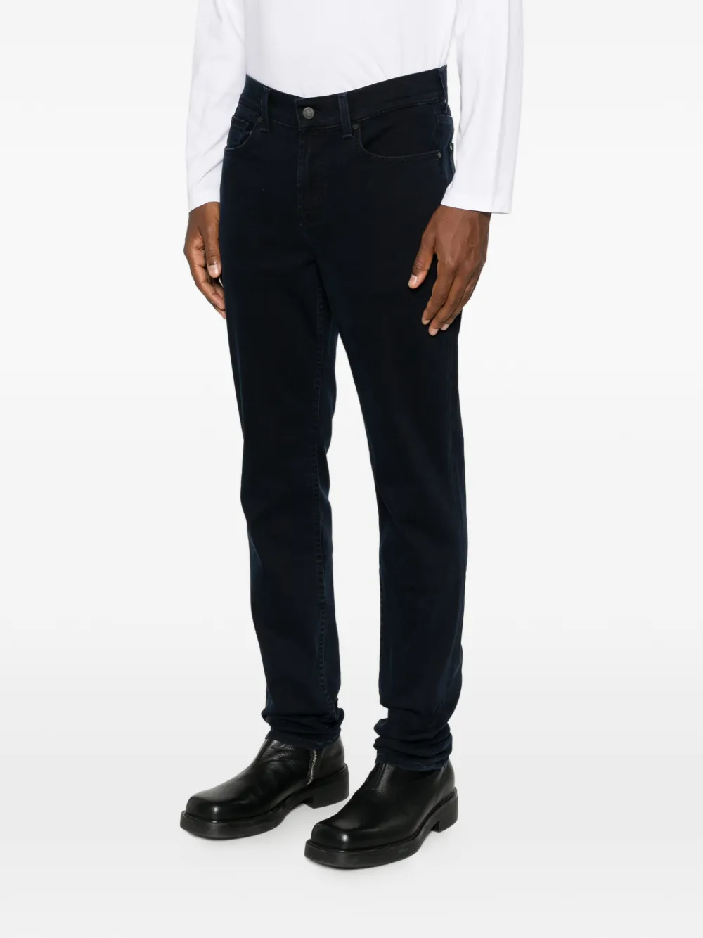 7 For All Mankind Slimmy jeans met vijf zakken Blauw