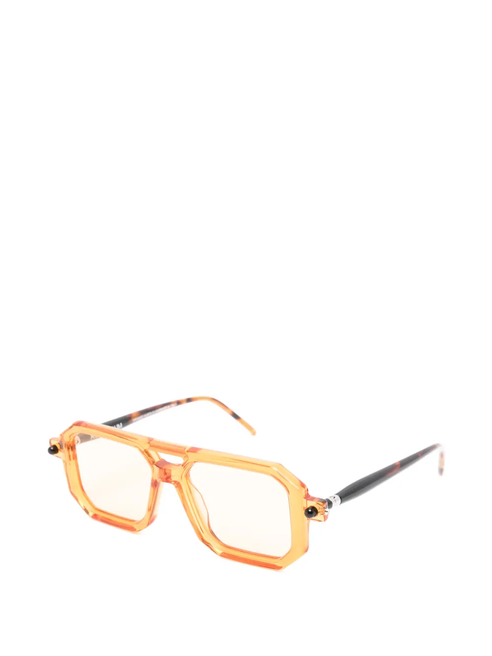 Kuboraum Maske P8 zonnebril met geometrisch montuur Oranje