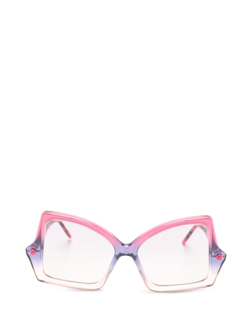 Kuboraum Maske P30 gradient-effect geometric-frame sunglasses - Rosa