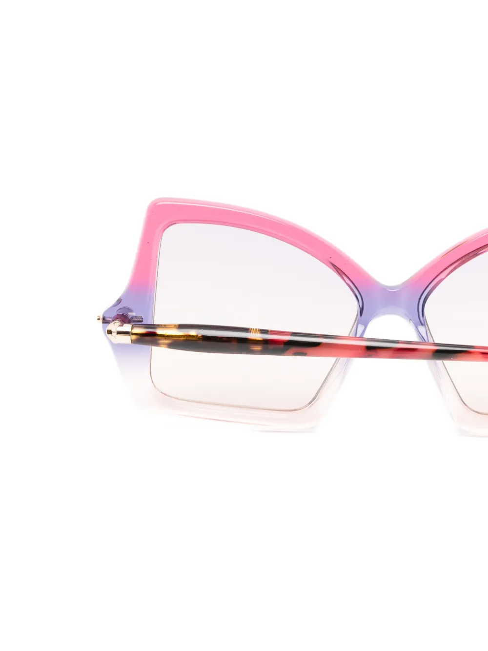 Kuboraum Maske P30 zonnebril met geometrisch montuur en kleurverloop Roze