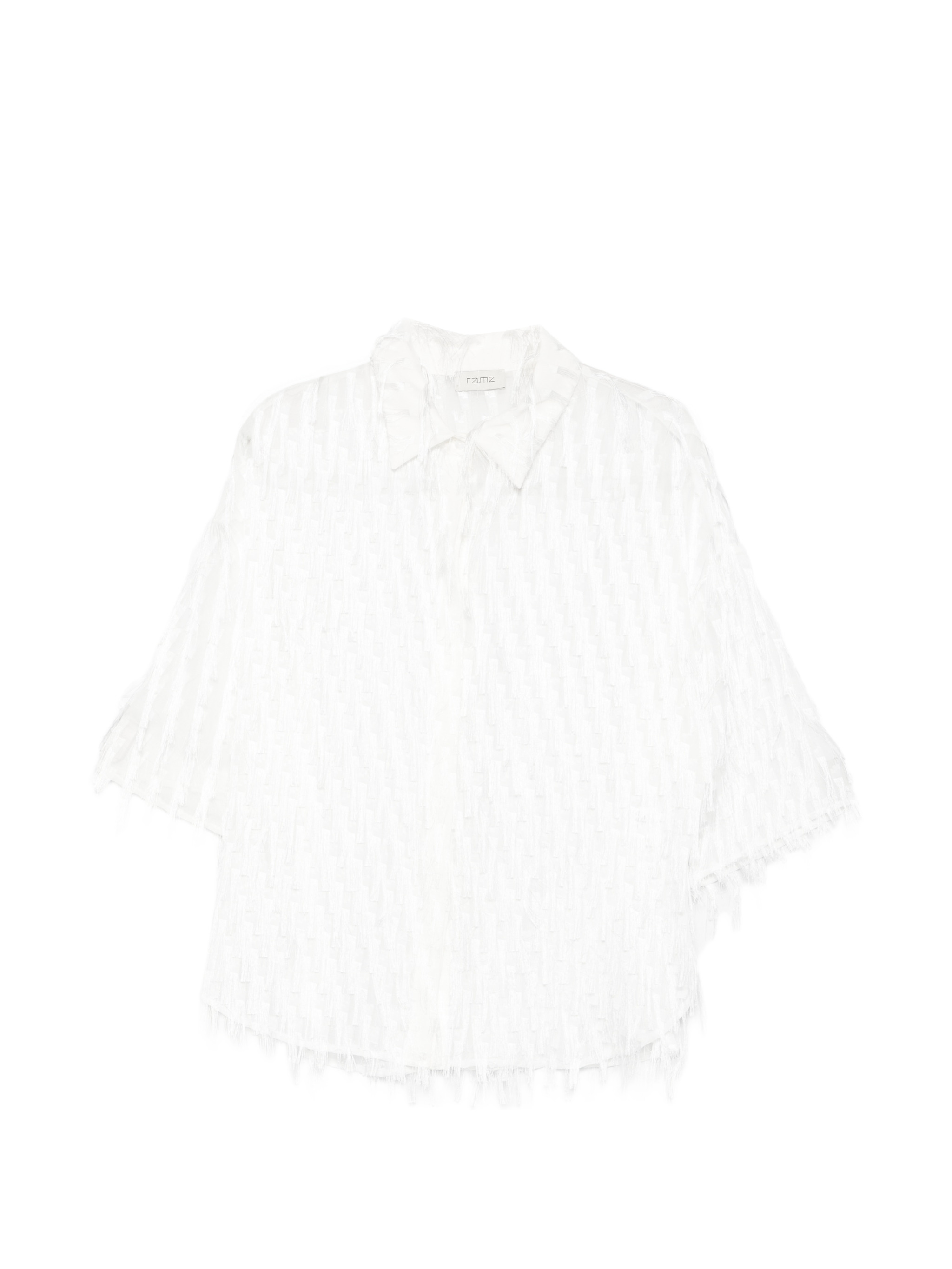 fringe-detail short-sleeve shirt - Image 1