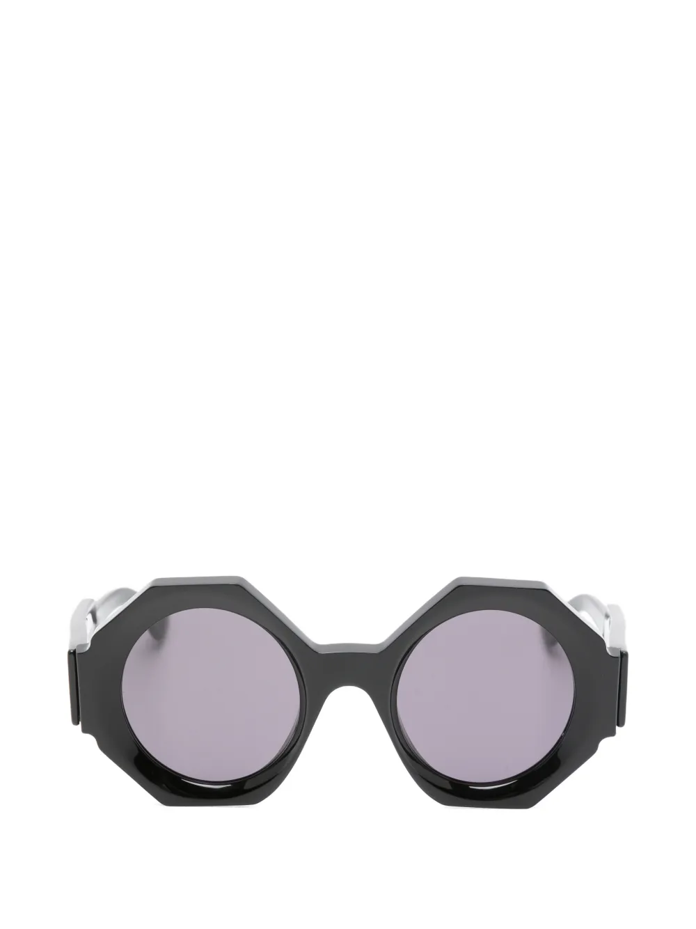 Kuboraum Maske R4 geometric-frame sunglasses - Nero