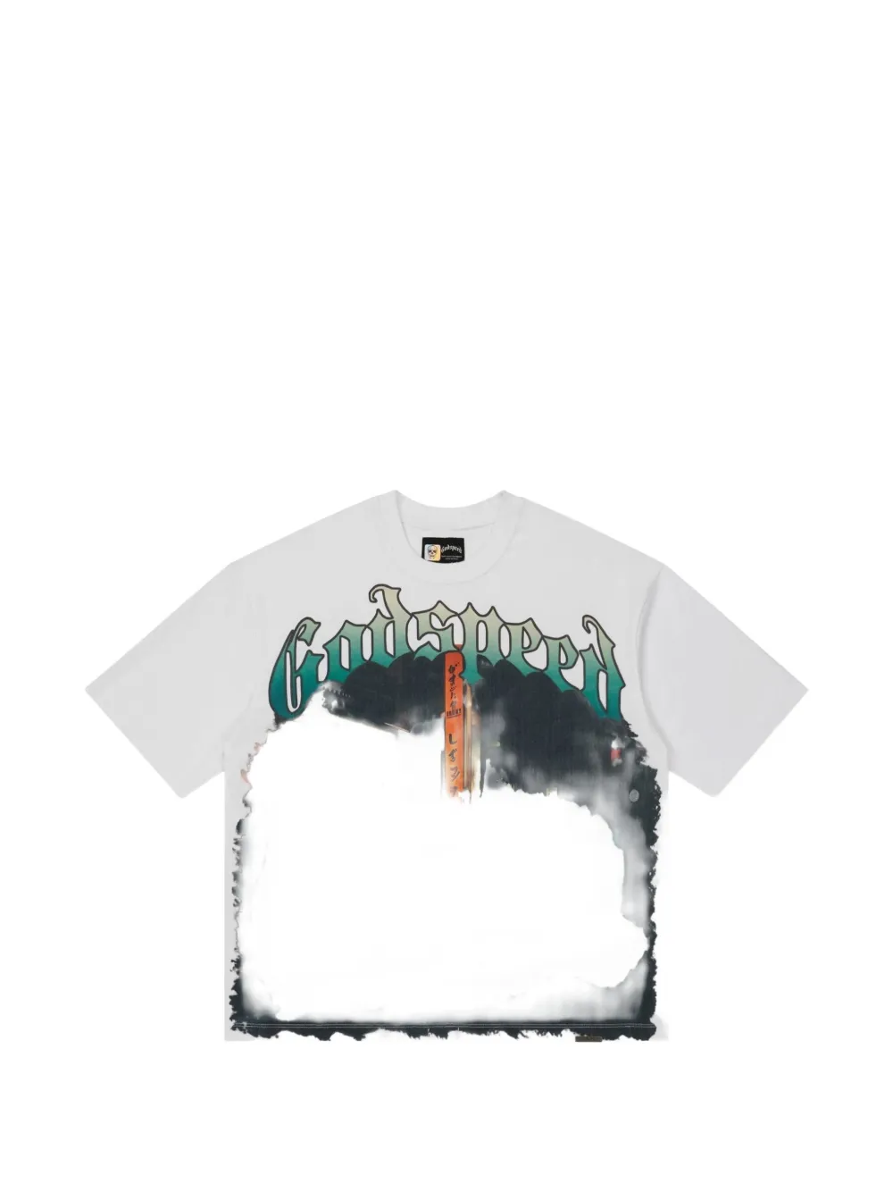 Godspeed Pit Stop Tokyo Graphic-print T-shirt In White