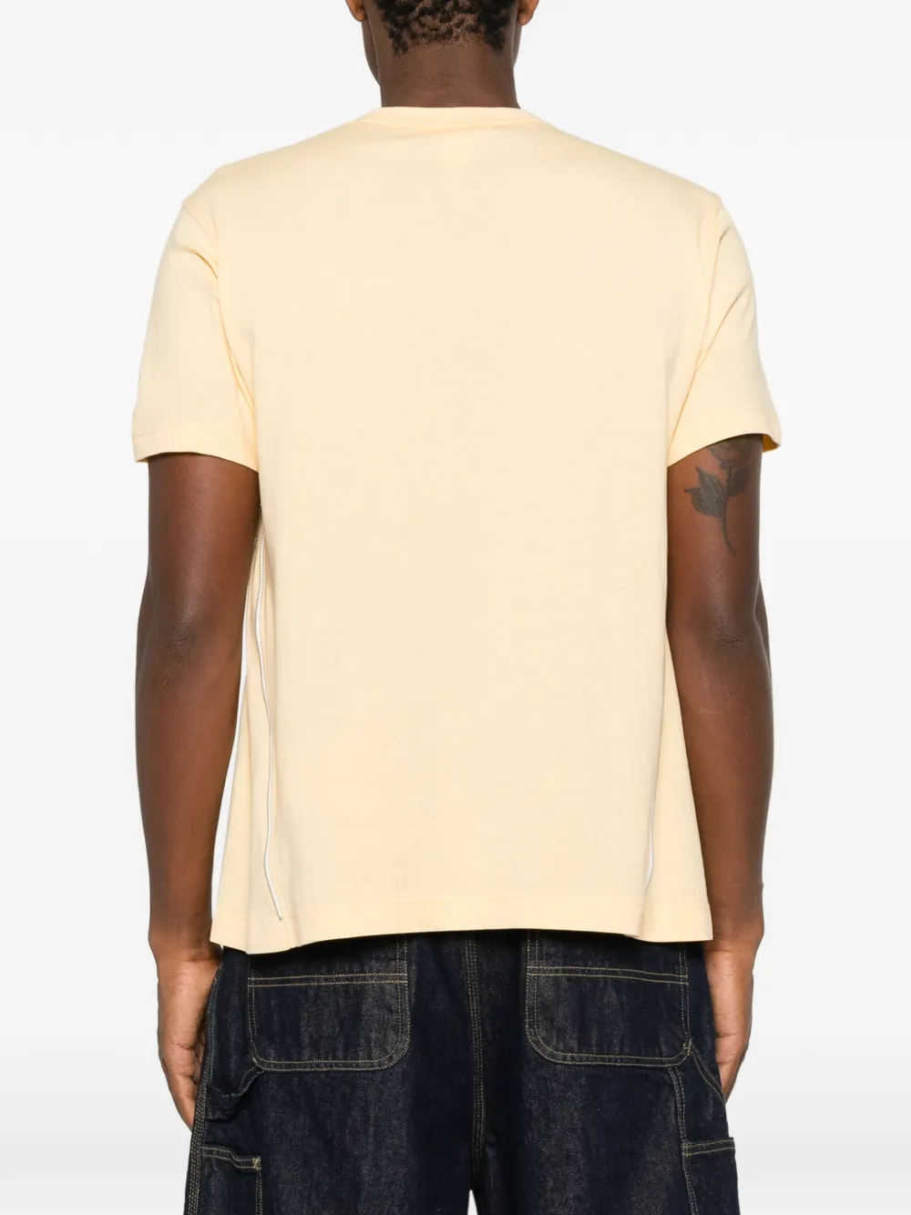 Comme Des Garçons Shirt T-shirt met rits Beige