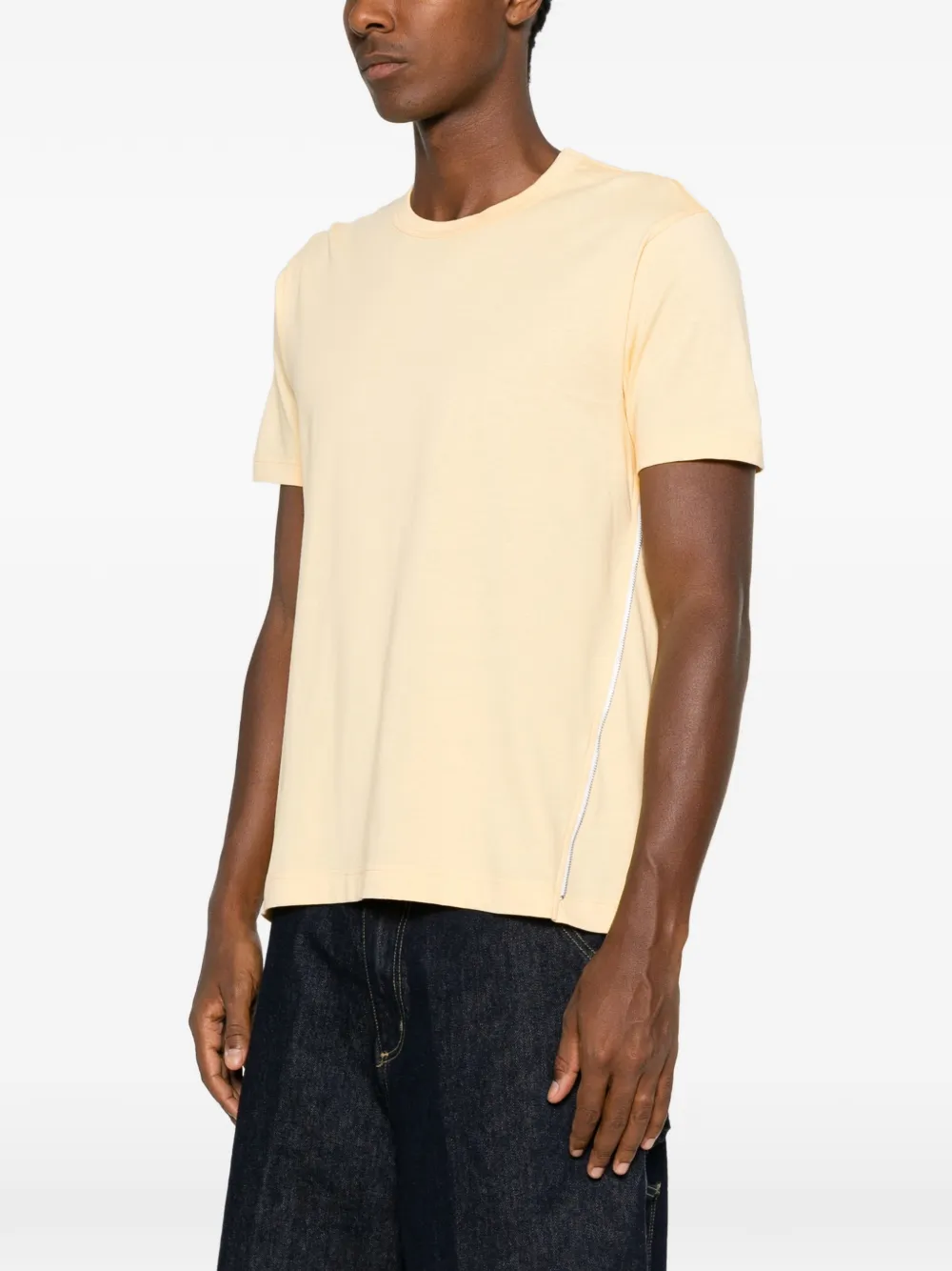 Comme Des Garçons Shirt T-shirt met rits Beige