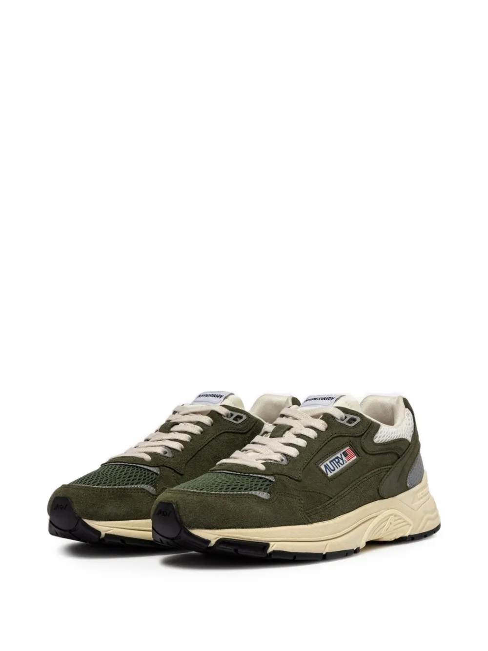 Autry Hyperway sneakers met vlakken Groen