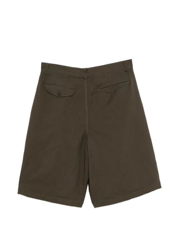 3【COMME des GARCONS SHIRT】SHORT PANTS Comme Des Garçons Shirt Pleated Shorts | Green | FARFETCH JO