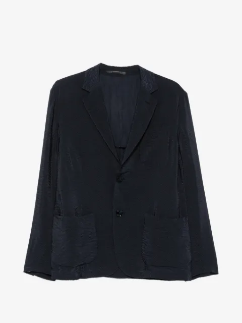 Giorgio Armani textured single-breasted blazer