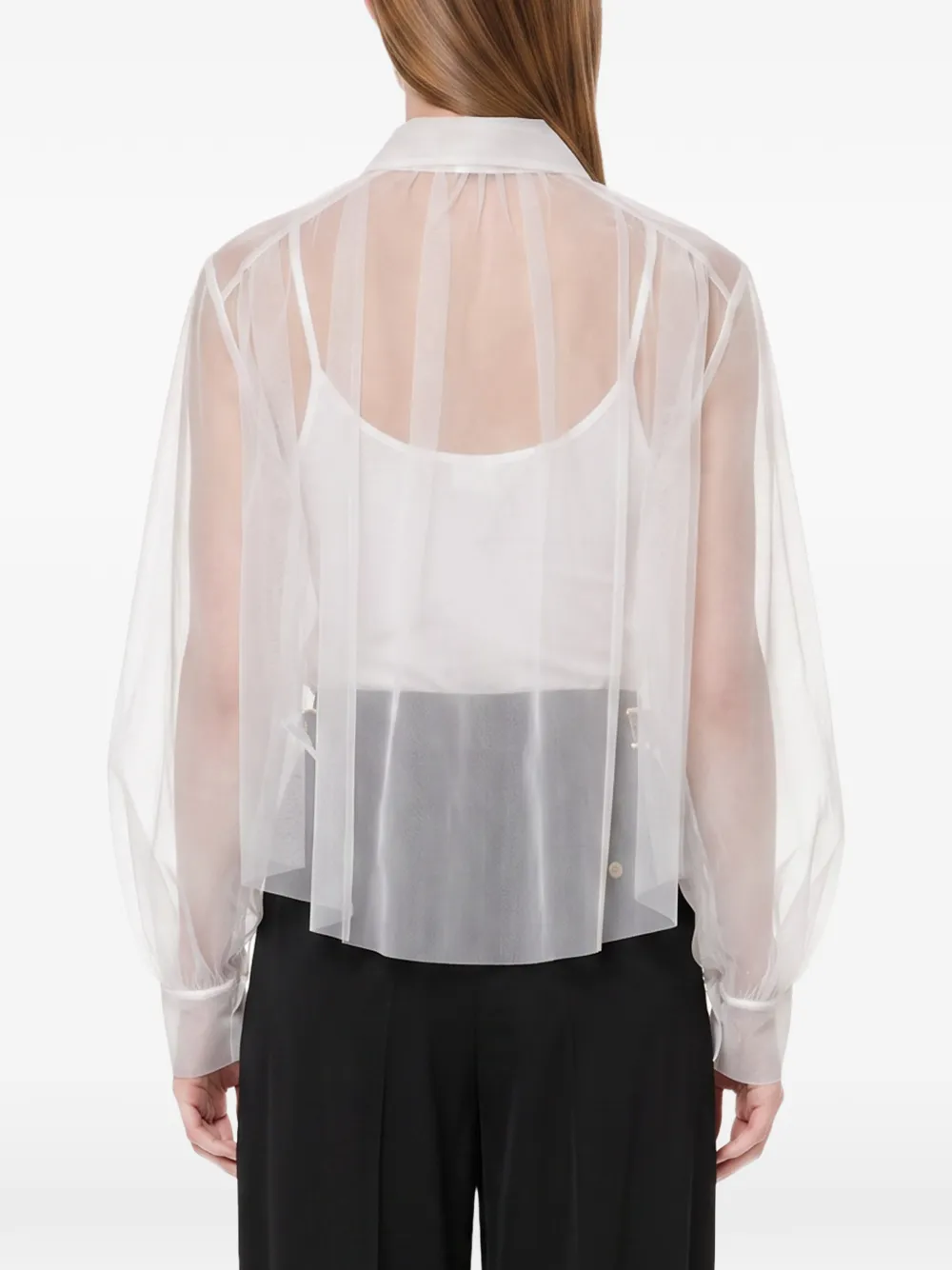 Forte Blouse met strik Wit