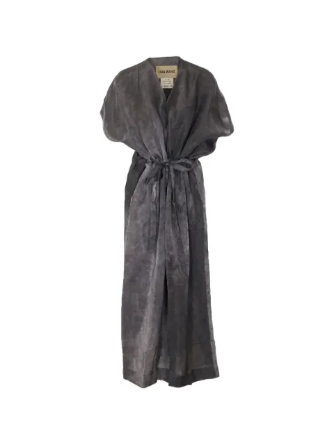 Uma Wang tie-waist tie-dye dress
