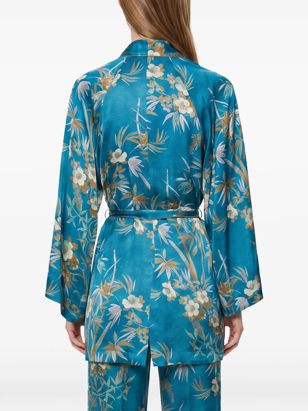 Forte Jack met bloemenprint Blauw