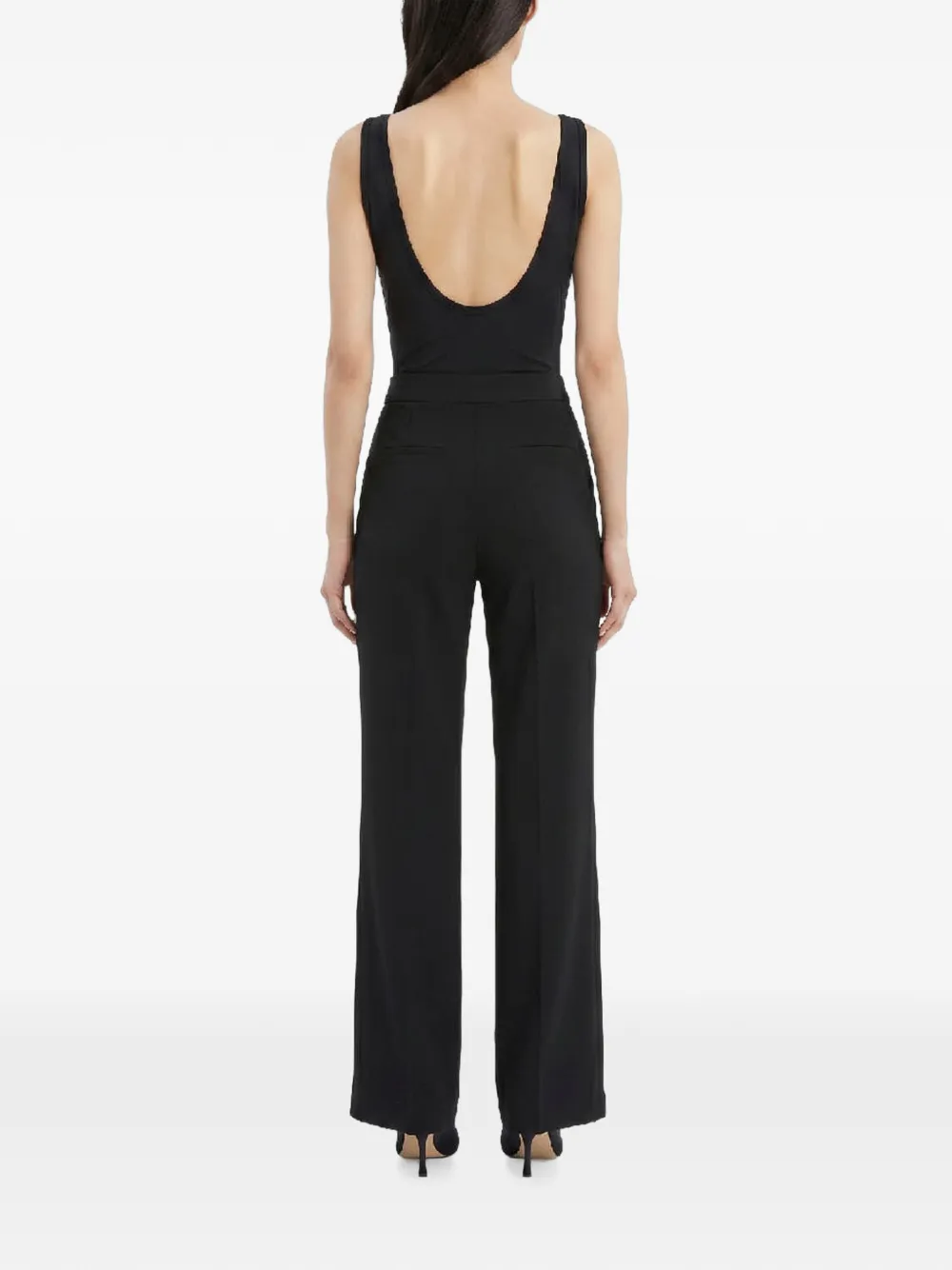 WARDROBE.NYC Body met diepe ronde hals Zwart
