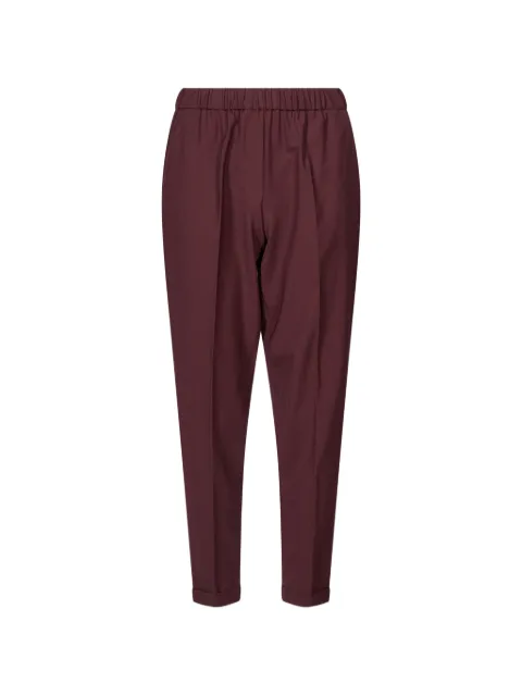 Antonelli Rosalba Cigarette elasticated-waistband turn-up trousers