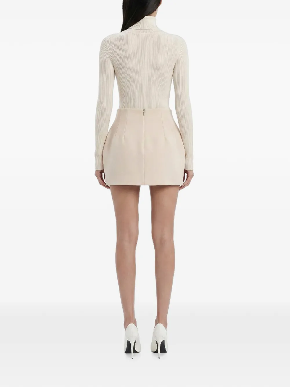 WARDROBE.NYC Mini-rok met A-lijn Wit
