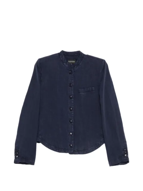 Emporio Armani chaqueta con botones y cuello mao