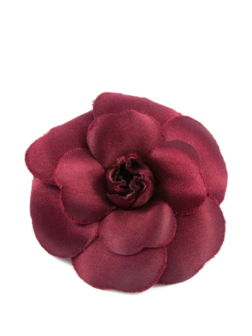 CHANEL Pre-Owned 2000s floral-shaped brooch - Rosso