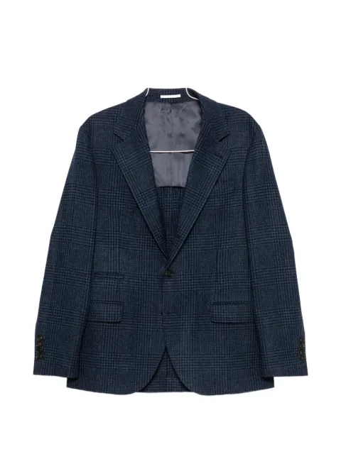 Brunello Cucinelli check-pattern single-breasted blazer