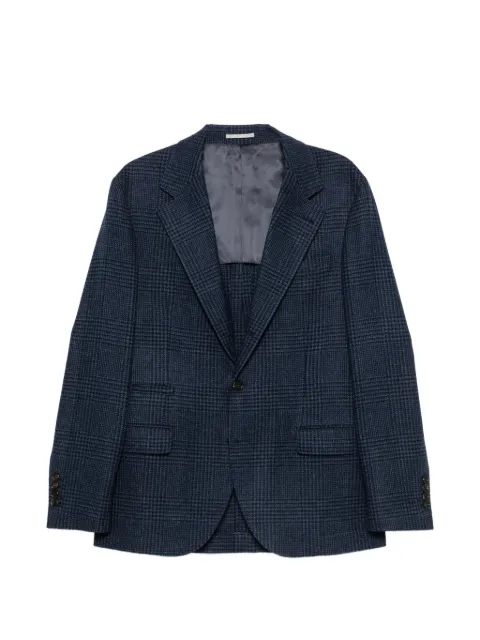 Brunello Cucinelli check-pattern single-breasted blazer
