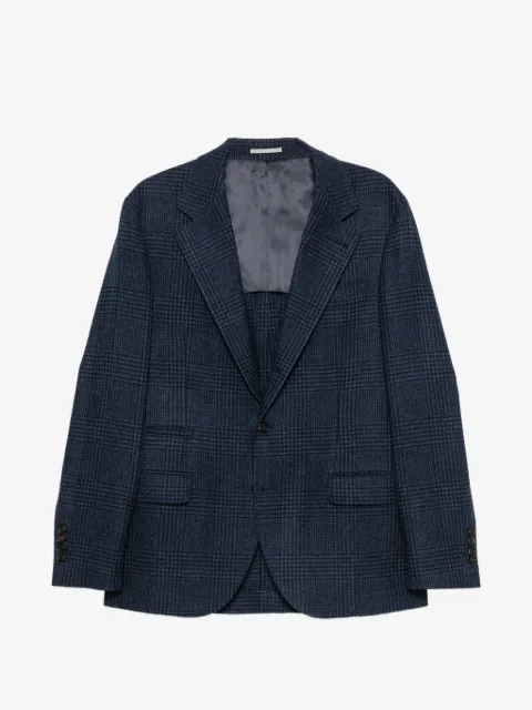 Brunello Cucinelli check-pattern single-breasted blazer
