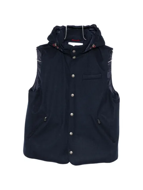 Brunello Cucinelli hooded press-stud gilet