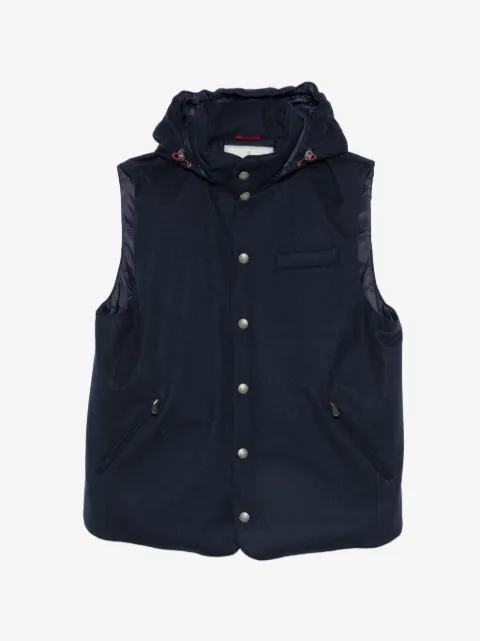 Brunello Cucinelli hooded press-stud gilet
