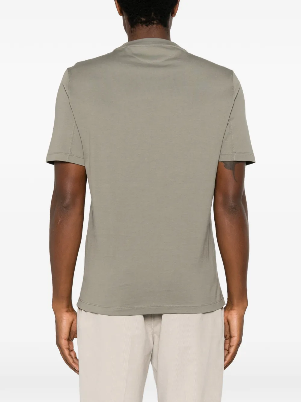 Brunello Cucinelli T-shirt met logoprint Groen