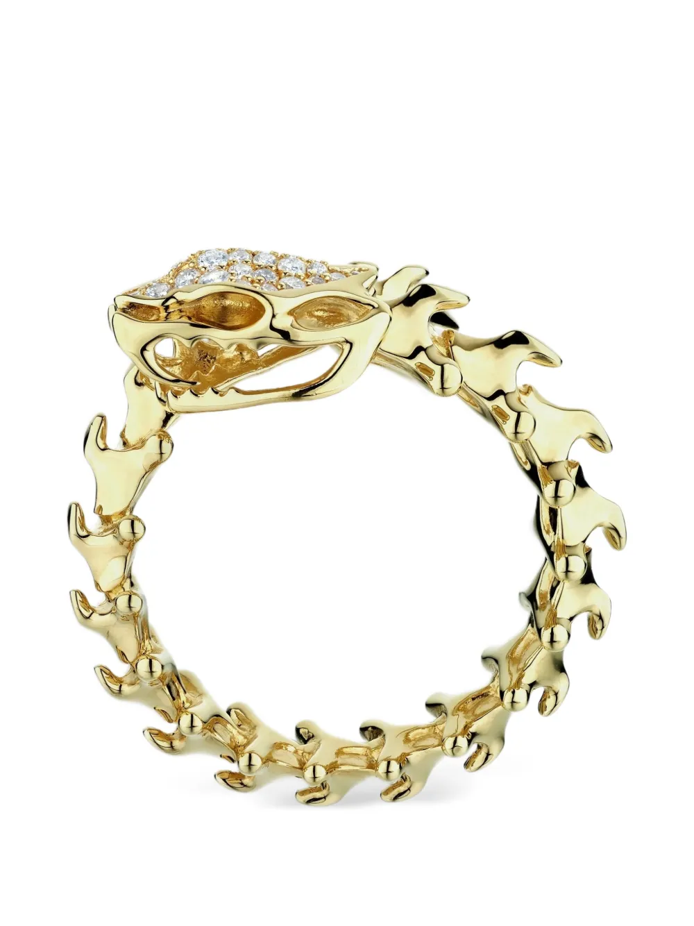 Shaun Leane Anello Serpent's Trace con diamanti - Oro