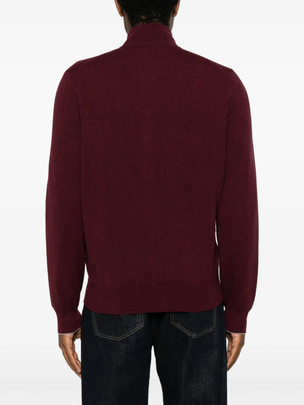Brunello Cucinelli Vest met hoge hals Rood