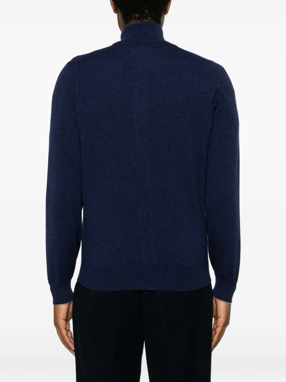 Brunello Cucinelli Vest met hoge hals Blauw