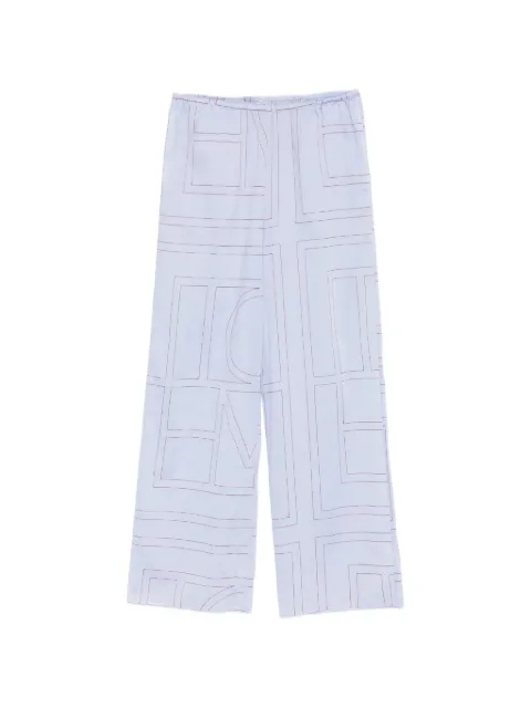 TOTEME elasticated-waistband trousers
