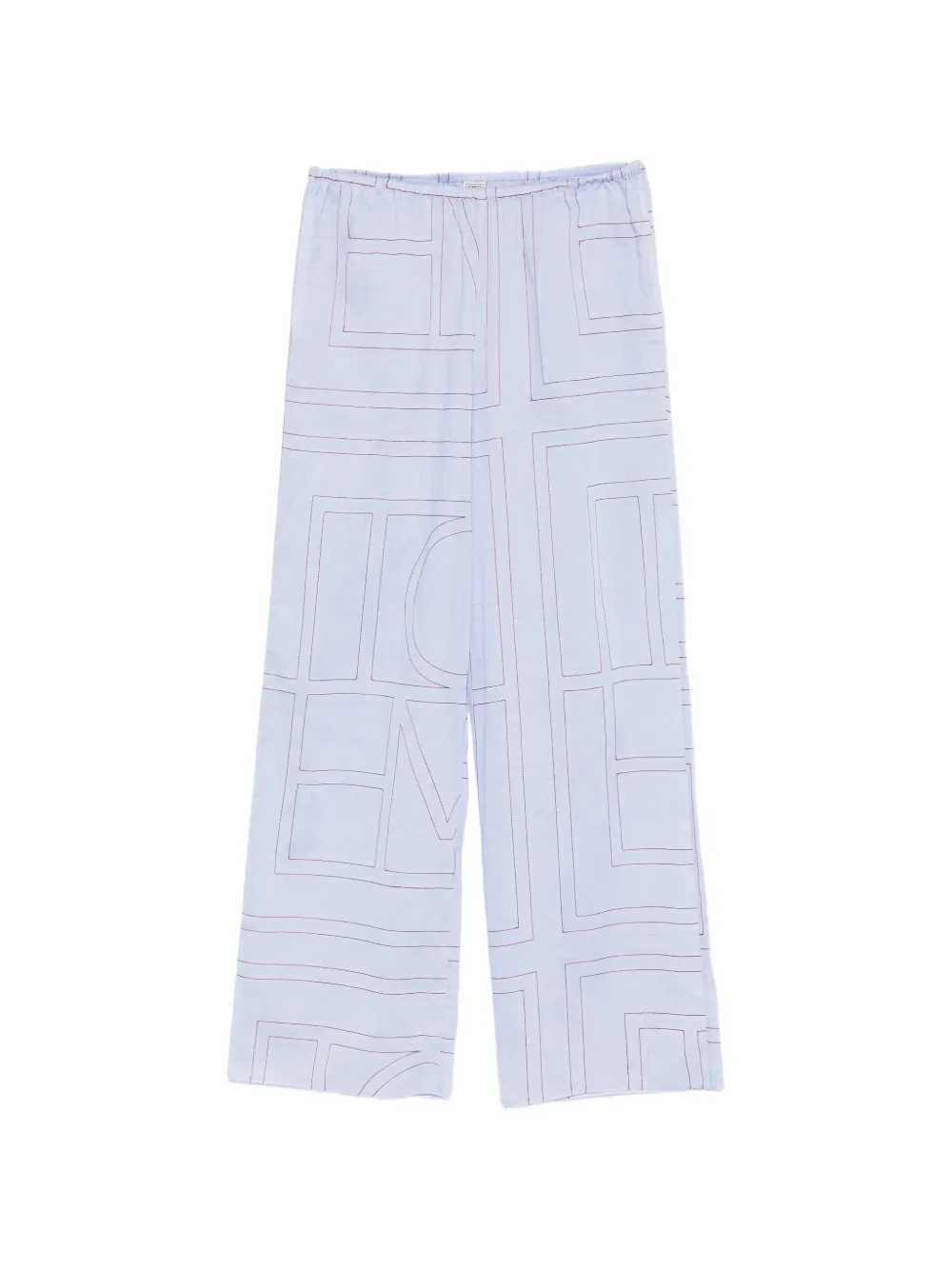 TOTEME elasticated-waistband trousers - Blau