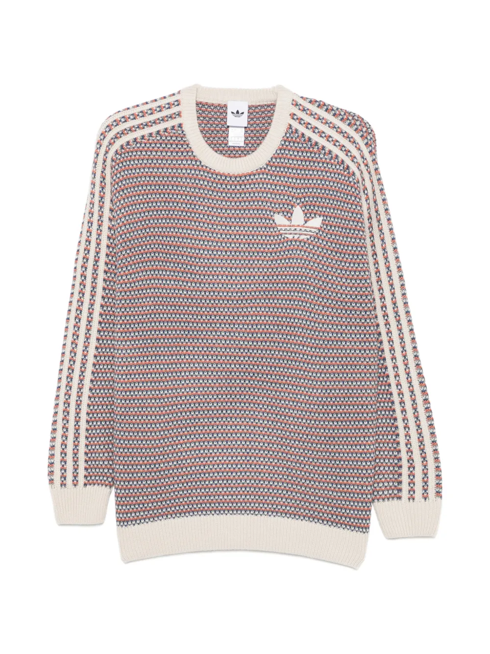 adidas Trefoil-embroidered 3-Stripes sweater - Toni neutri