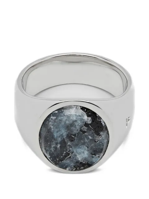 Tom Wood Oval Larvikite ring
