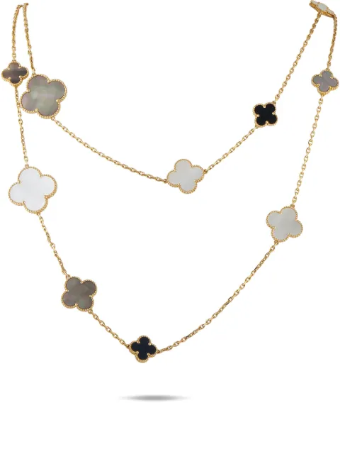 Van Cleef & Arpels Magic Alhambra mother-of-pearl and onyx necklace