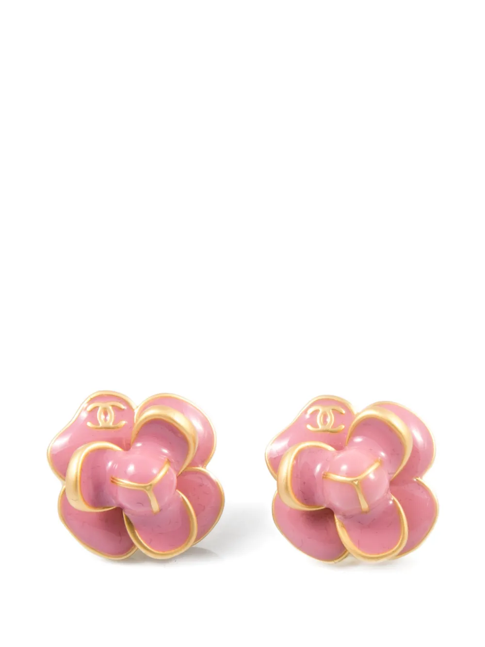 CHANEL Pre-Owned 2000s CC-logo earrings - Oro