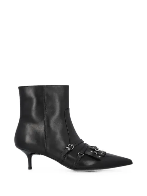 PINKO fringe-detail buckled ankle boots