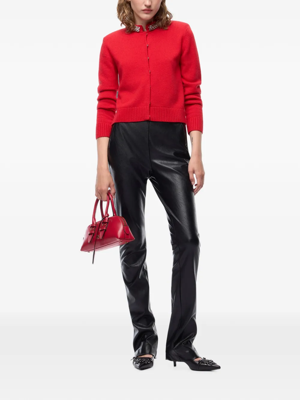 Pinko Split-cuff Trousers In Multi